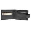 Garrett Men's Double Billfold Wallet w/ Change Purse (Black Midnight)